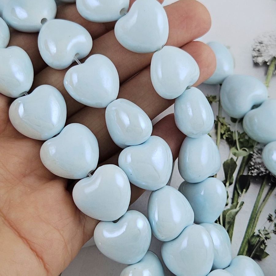 УЦЕНКА Бусина сердце 17х15 мм голубой, керамика (5502-ГОЛ-УЦ) купить в Воронеже | Заказать в интернет-магазине Viva Beads
 УЦЕНКА Бусина сердце 17х15 мм голубой, керамика (5502-ГОЛ-УЦ) купить в Воронеже  | Заказать в интернет-магазине Viva Beads