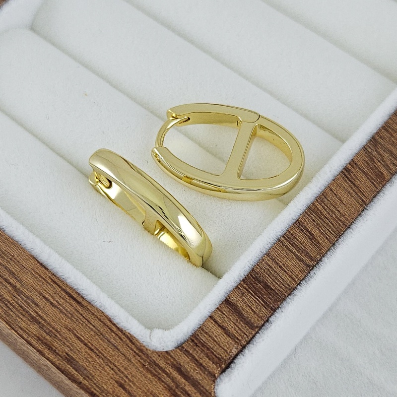 Швензы кольца, бублики, конго овальные 22х14.6х3.4 мм, позолота 14К (10243-З) купить с доставкой по России | Интернет-магазин Viva Beads