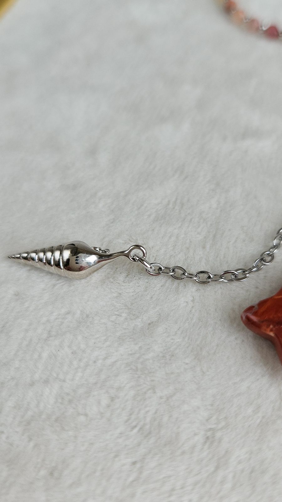 Колье-галстук из агата с подвесками в морском стиле - набор материалов для самостоятельной сборки (НАБОР-86)