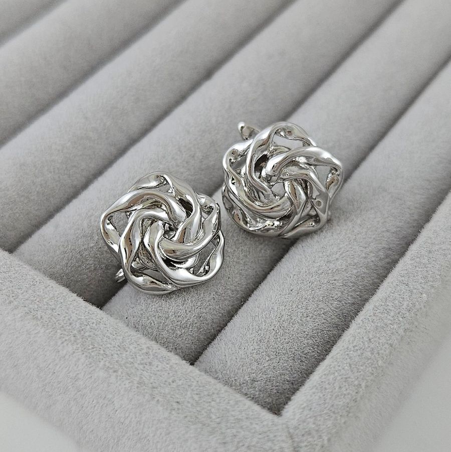 Швензы 16.5х15.5 мм с английским замком, родиевое покрытие (10002-Р) купить в Воронеже | Заказать в интернет-магазине Viva Beads
