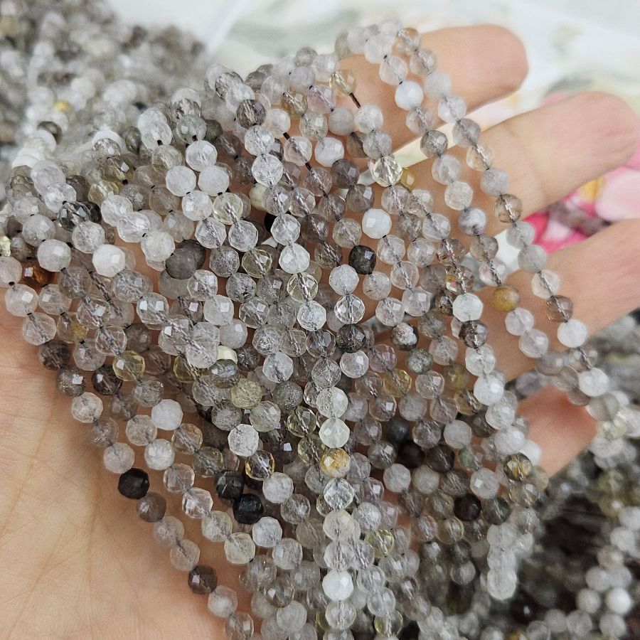 Нить 38 см Кварц натрульный дымчатый ок. 4.3 мм бусины граненый шар (10155-4) для бижутерии купить с доставкой по России | Интернет‑магазин Viva Beads
