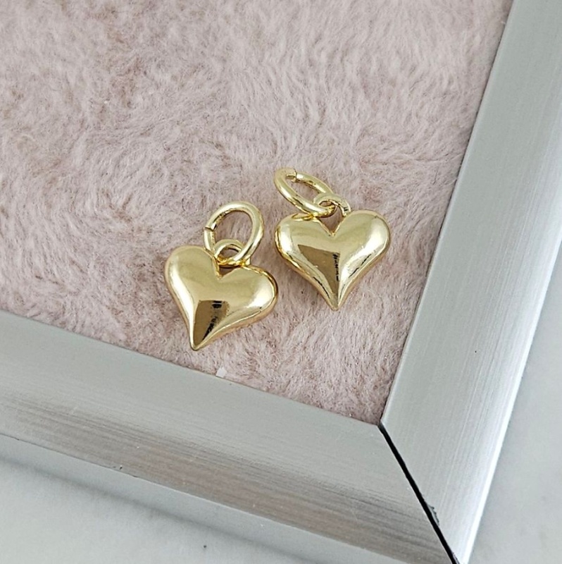 УЦЕНКА Подвеска Сердце 8.5x8.2x3.5 мм позолота 14К (9921-З-УЦ)