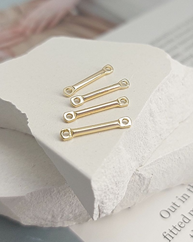 УЦЕНКА Коннектор палочка 15x1.5 мм позолота (4001-15-З-УЦ)