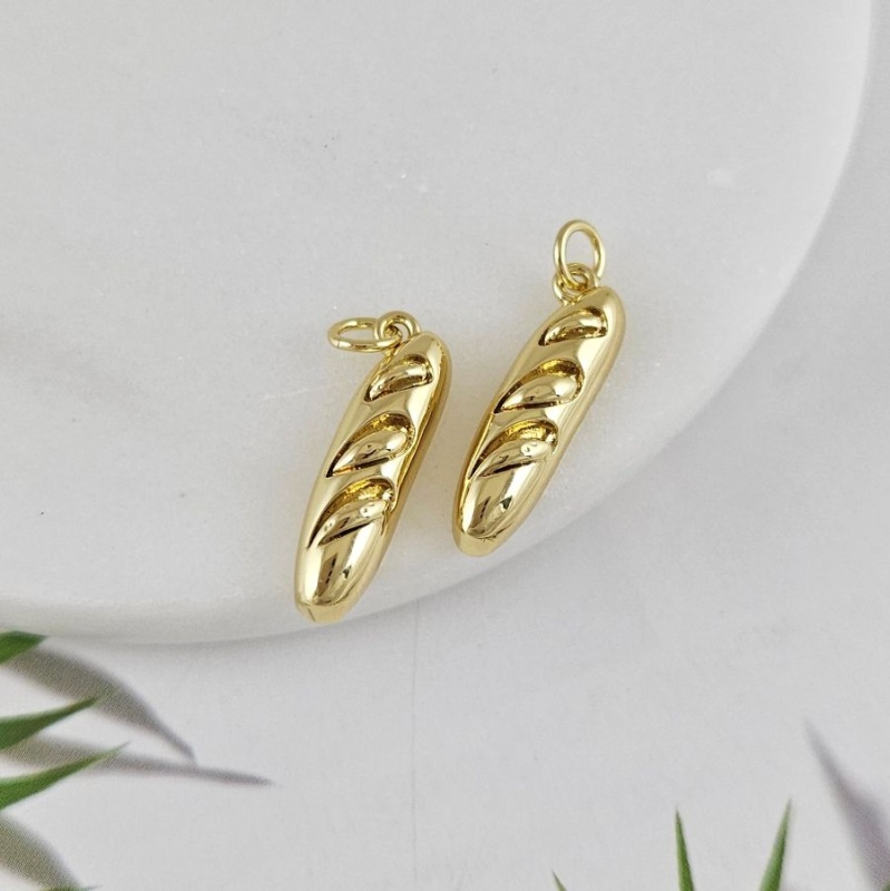 Подвеска Батон 20.5х5.7 мм позолота 14К (10062-З) купить с доставкой по России | Интернет-магазин Viva Beads