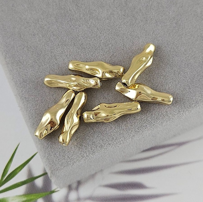 1 шт. Бусина разделитель 18x6х4.6 мм, позолота 14К, светлый оттенок (6870-18-З/свет.) купить в Воронеже | Заказать в интернет-магазине Viva Beads
