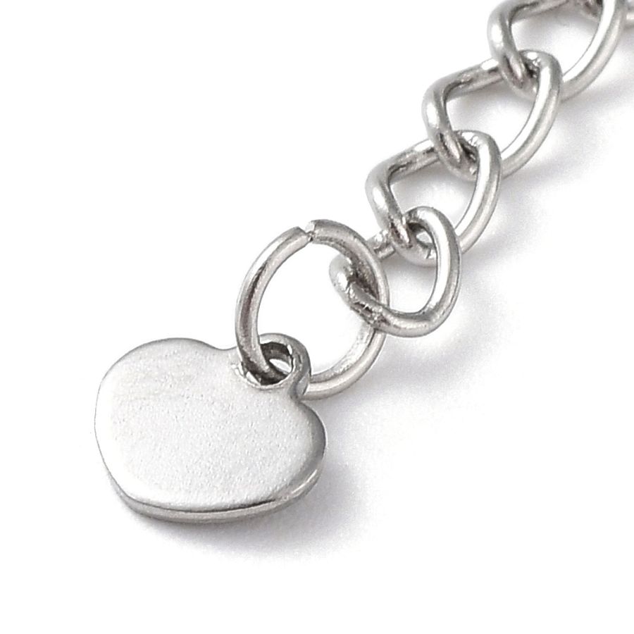 Цепочка удлинитель с подвеской 50 мм, нержавеющая сталь (8878) замок для украшений купить с доставкой по России | Интернет-магазин Viva Beads