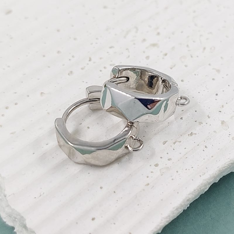 УЦЕНКА Швензы с замком 16х5 мм родиевое покр. (5672-Р-УЦ) швензы для серег купить с доставкой по России | Интернет-магазин Viva Beads