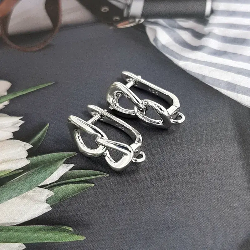 УЦЕНКА Швензы с замком цепи 19 мм родиевое покр. (5040-Р-УЦ)