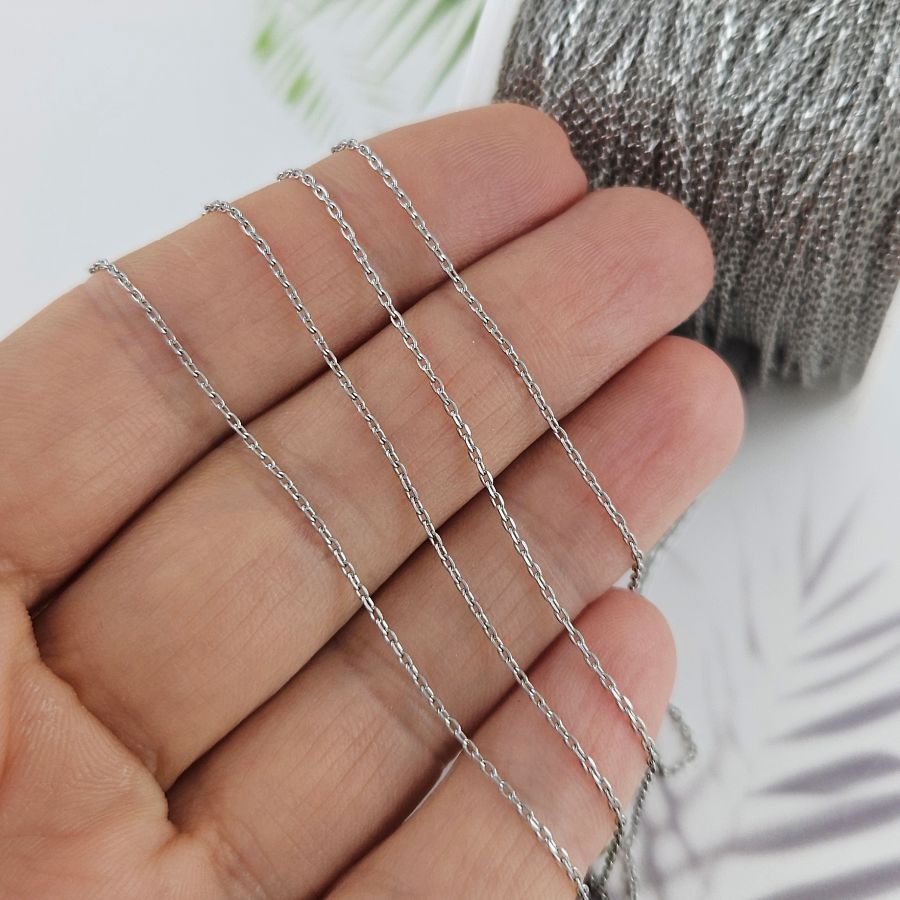 1 м Цепь тонкая якорная толщиной 0.9 мм, нержавеющая сталь (10068-1) купить с доставкой по России | Интернет-магазин Viva Beads