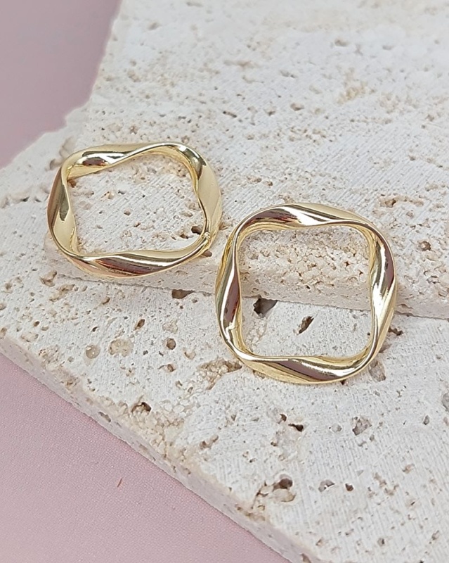 УЦЕНКА Кольцо коннектор 22 мм позолота 14К (8156-22-З-УЦ)