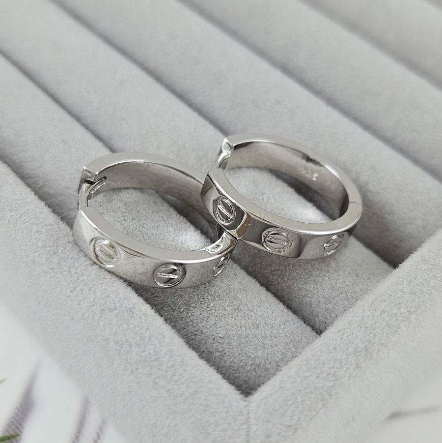 Швензы конго, бублики 20х4.4 мм, родиевое покрытие (10085-Р) купить с доставкой по России | Интернет-магазин Viva Beads