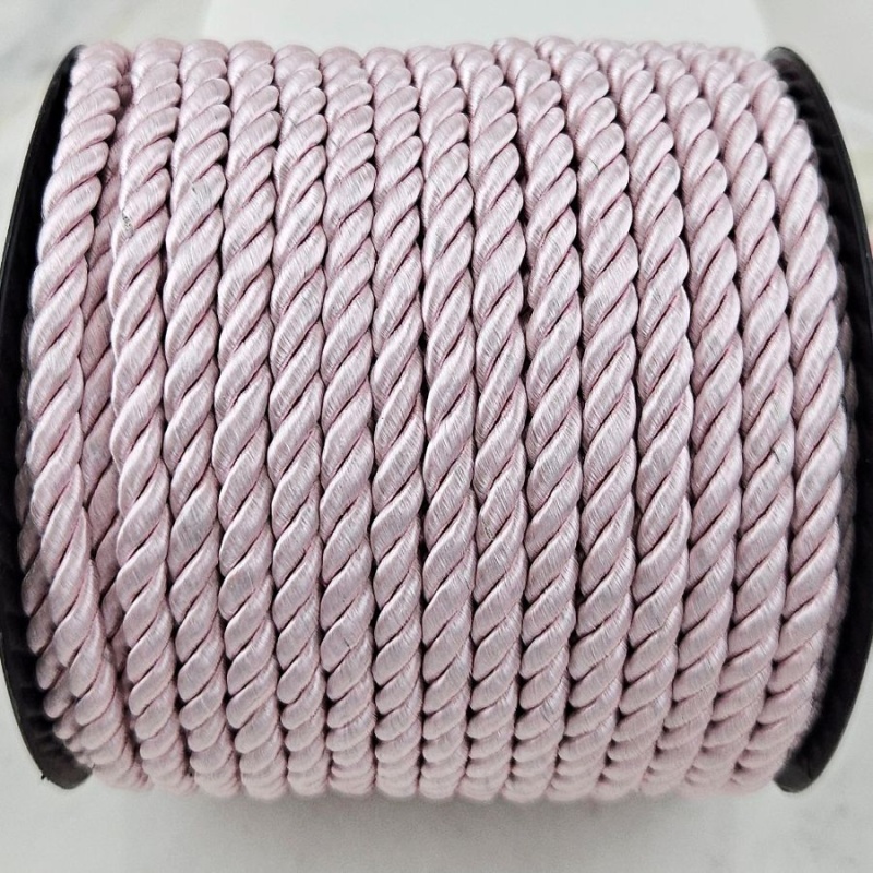 50 см Шнур витой нейлоновый ок. 5 мм розовый (10166-РОЗ) купить с доставкой по России | Интернет-магазин Viva Beads