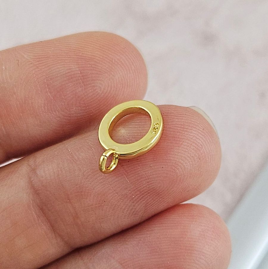 Бейл для подвесок 9x11.6x1.5 мм внутр. d 5.5 мм позолота 14К (7446-З) купить с доставкой по России | Интернет-магазин Viva Beads