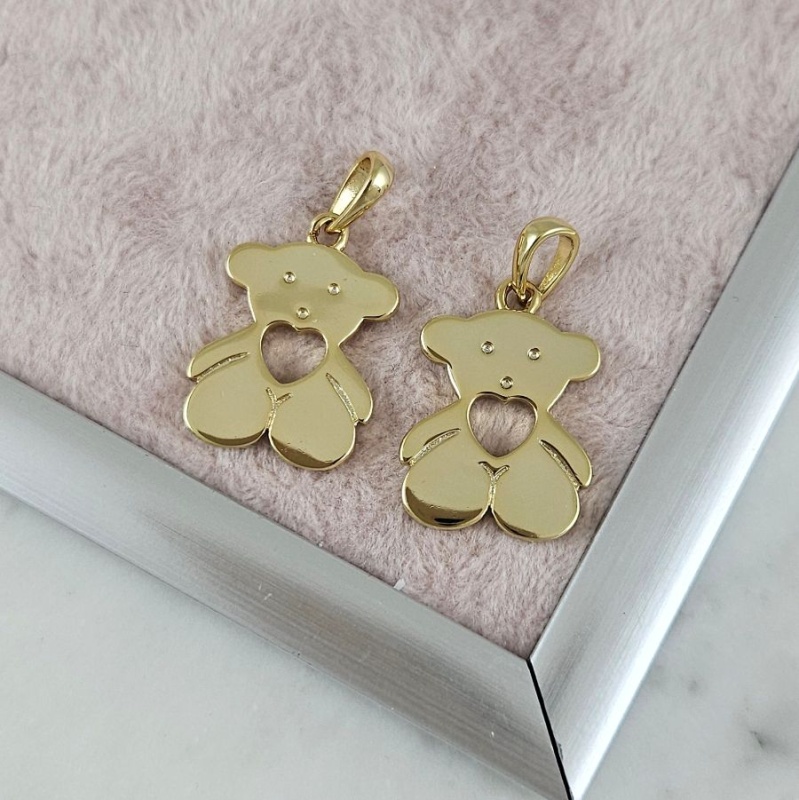 Подвеска Мишка 20.8х15 мм позолота 14К (10185-З) купить с доставкой по России | Интернет-магазин Viva Beads