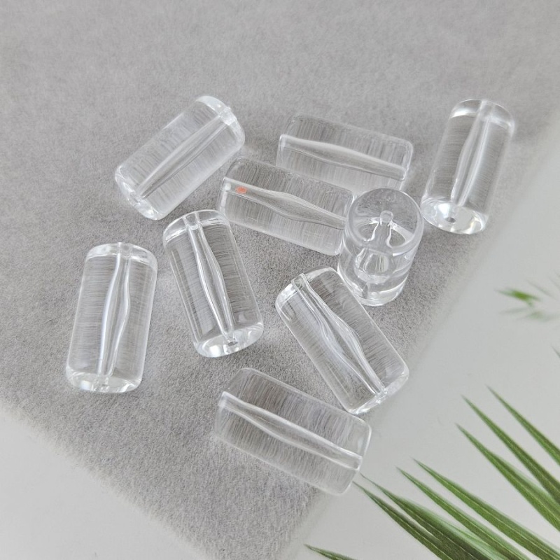 1 шт. Бусина цилиндр 19.5x10 мм прозрачная, акрил (10005) купить в Воронеже | Заказать в интернет-магазине Viva Beads
