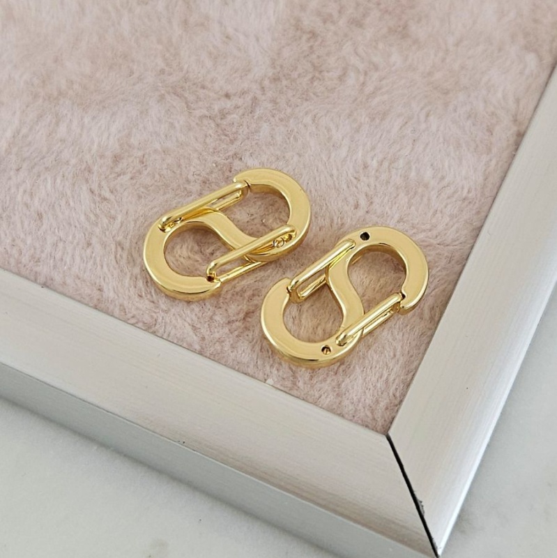 Замок карабин S - образный 16.2x9.1x1.8 мм, позолота 14К (8290-16-З) замок для украшений купить с доставкой по России | Интернет-магазин Viva Beads