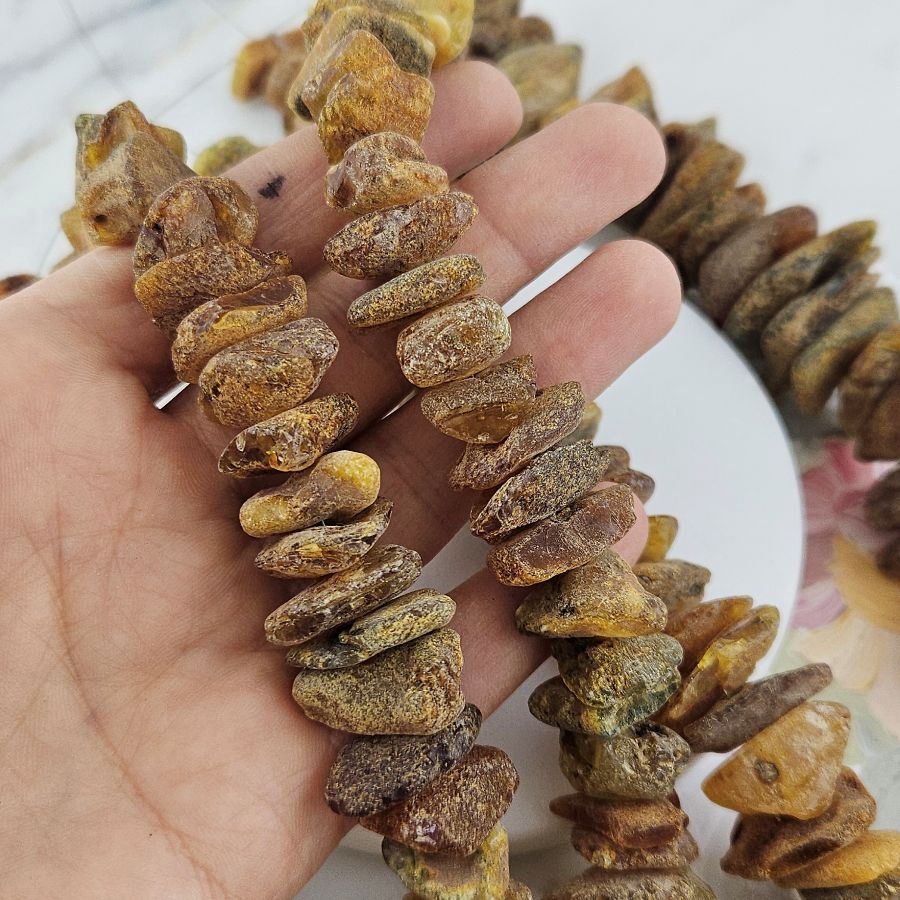 1 шт Янтарь натуральный кусочки 14-18х4-9 мм (10153-14/18) для бижутерии купить с доставкой по России | Интернет‑магазин Viva Beads
