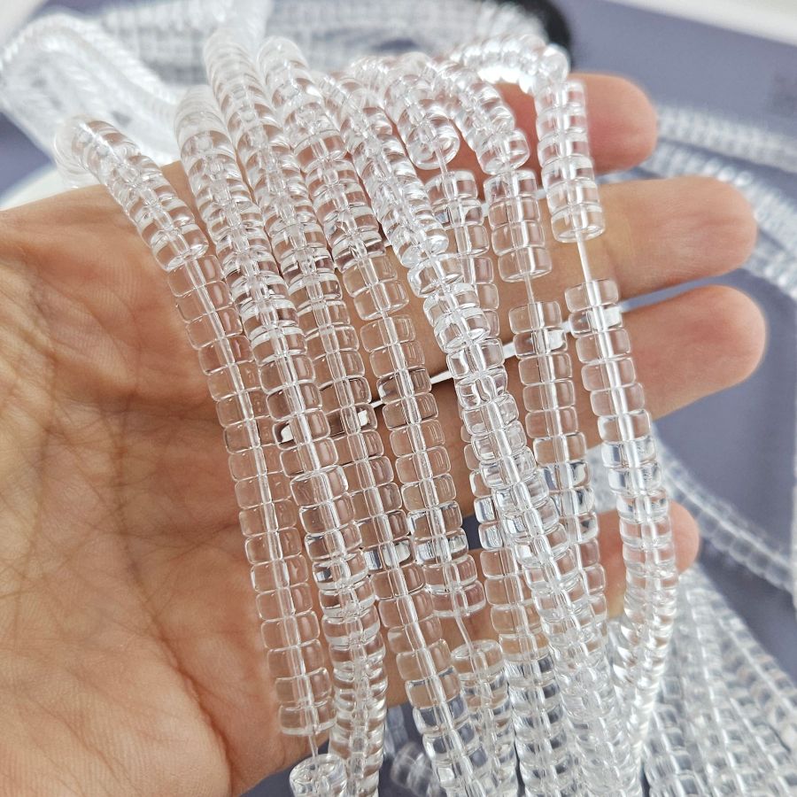 Нить 37 см Бусина шайба ок. 6х3 мм, стекло (10054) купить с доставкой по России | Интернет-магазин Viva Beads