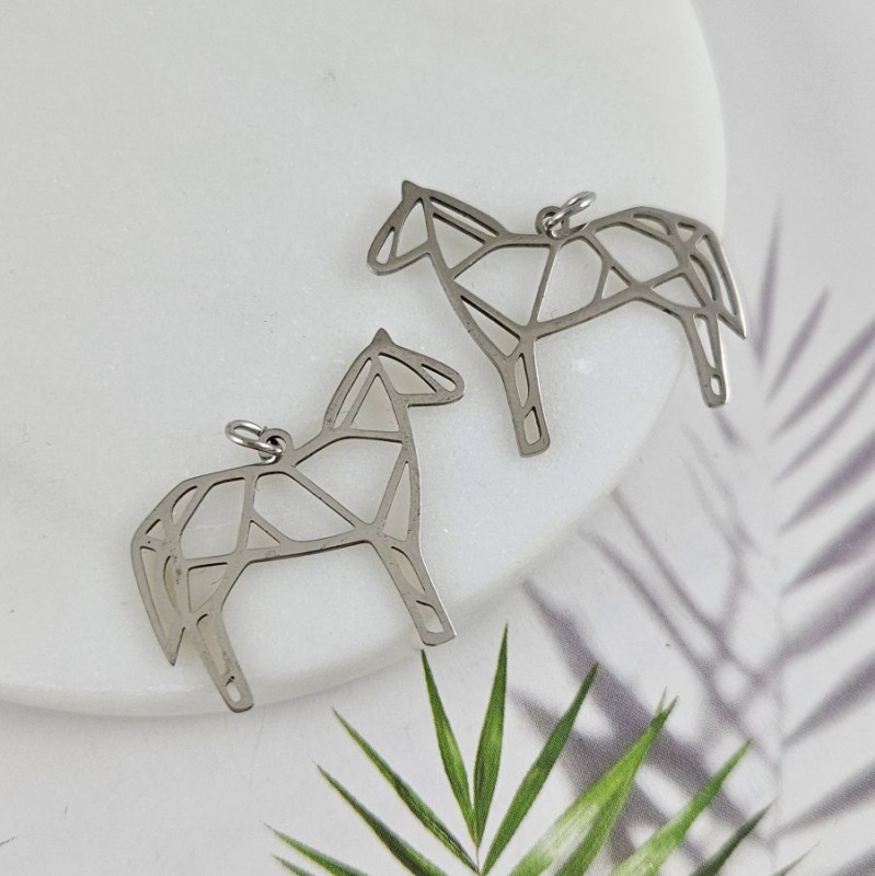 Подвеска Лошадь 26.6x30 мм, нержавеющая сталь (10061) купить с доставкой по России | Интернет-магазин Viva Beads
