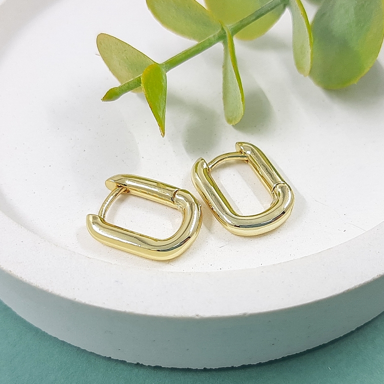 УЦЕНКА Швензы конго, бублики 16х3 мм позолота (5533-З-УЦ)