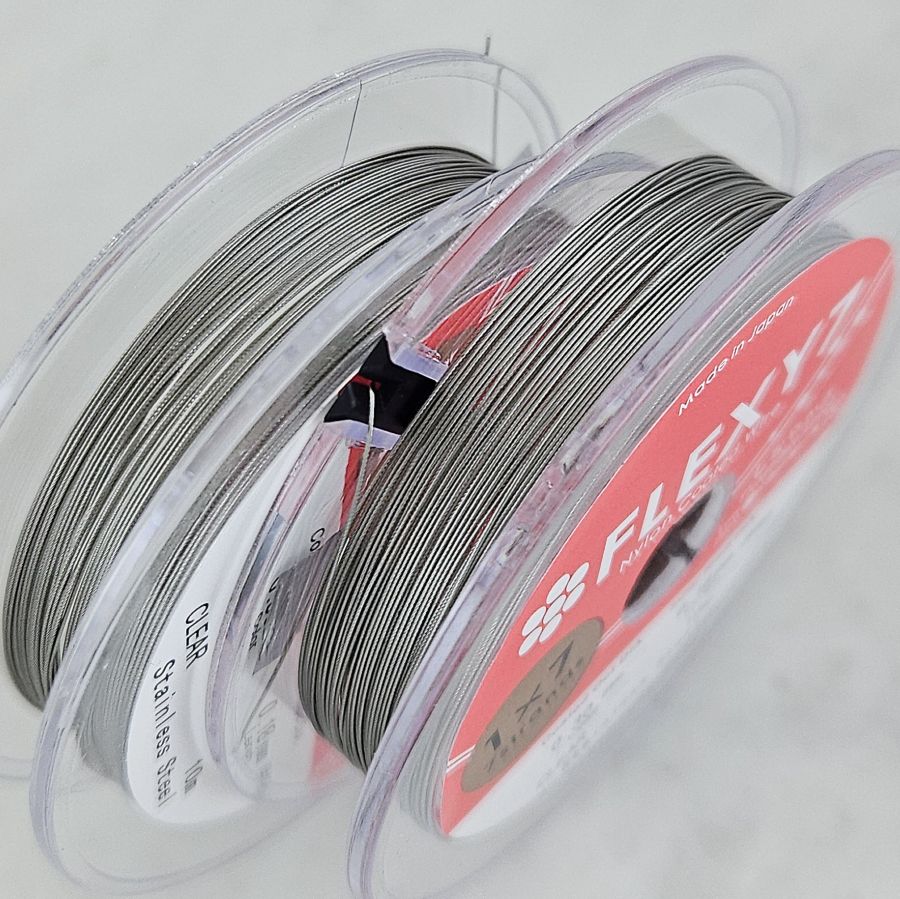 Катушка 10 м Тросик японский FLEXY 7 0.3 мм цвет стальной (6440-0.30-С-КАТ) купить с доставкой по России | Интернет-магазин Viva Beads