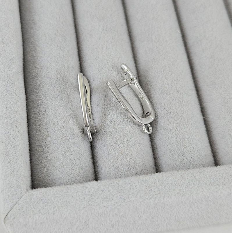 УЦЕНКА Швензы с замком базовые 17х1.3 мм родиевое покрытие (9471-Р-УЦ)