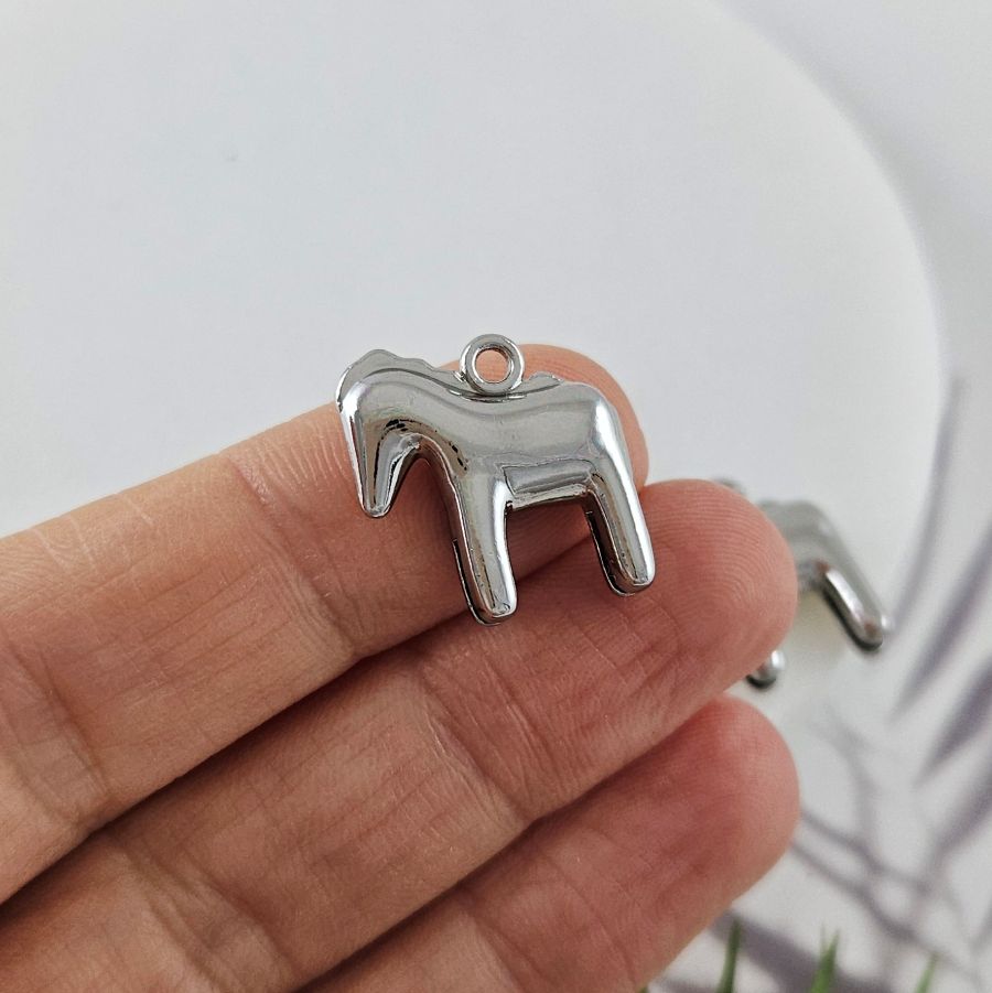 Подвеска Лошадь 17.4x16.6х4.9 мм, цвет платина (10061-П) купить с доставкой по России | Интернет-магазин Viva Beads