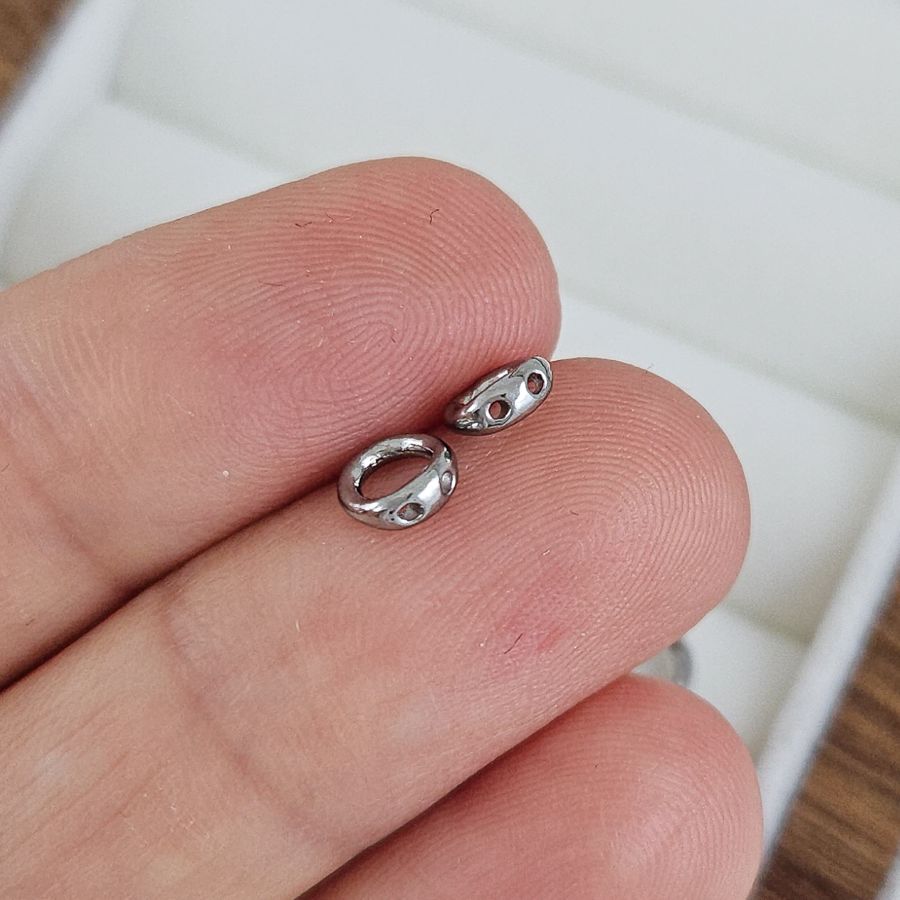 1 шт. Концевик кольцо 5.3 мм, нержавеющая сталь (1052) купить с доставкой по России | Заказать в интернет-магазине Viva Beads
