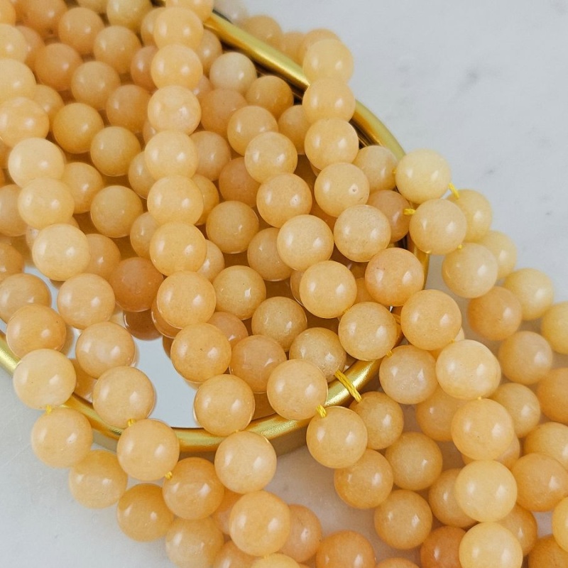 Нить 18 см Кварц тонированный ок. 10.4 мм, бусины гладкий шар, желтый (10268-10) для бижутерии купить с доставкой по России | Интернет‑магазин Viva Beads
