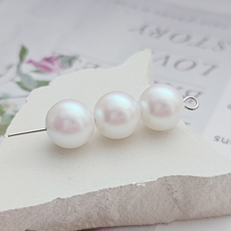 10 шт. Бусина имитация жемчуга ок. 10 мм, РОМ пластик (8704-10) купить с доставкой по России | Интернет-магазин Viva Beads