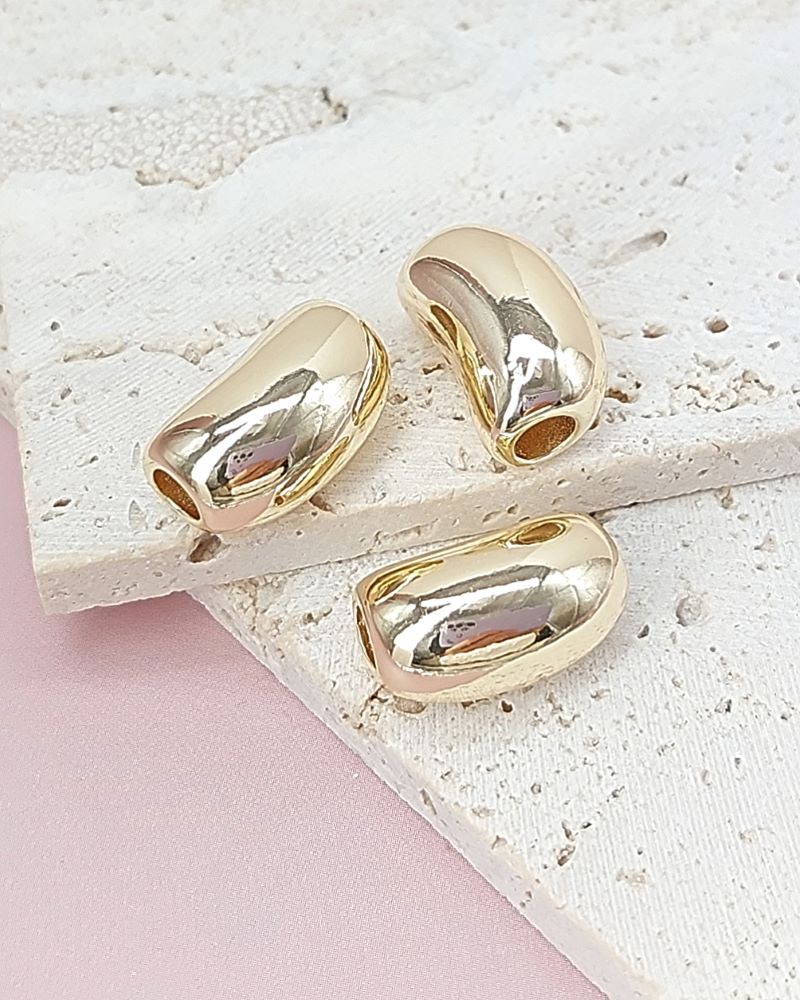 УЦЕНКА Бусина 18.7х11.6х10.5 мм позолота 14К (8047-З-УЦ) купить в Воронеже | Заказать в интернет-магазине Viva Beads
