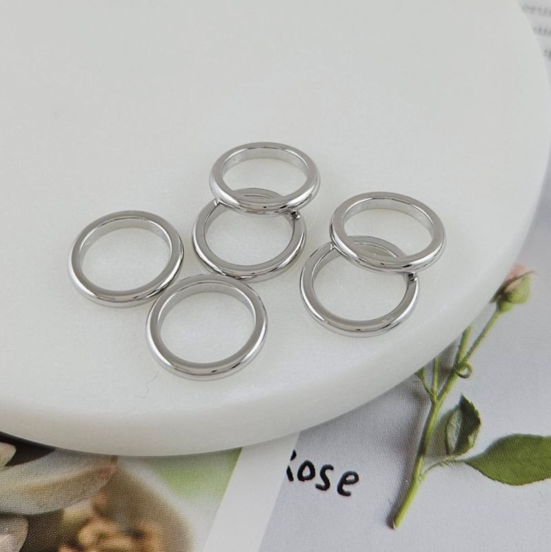 УЦЕНКА Кольцо коннектор 13.8x2 мм, родиевое покрытие (9881-Р/14-УЦ) купить с доставкой по России | Интернет-магазин Viva Beads