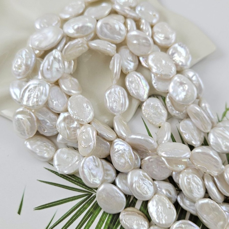 1 шт. Жемчуг натуральный барокко ок. 11-13х15-17 мм овальная монета,  АА белый (1007) купить в #REGION_P# | Заказать в интернет-магазине Viva Beads
