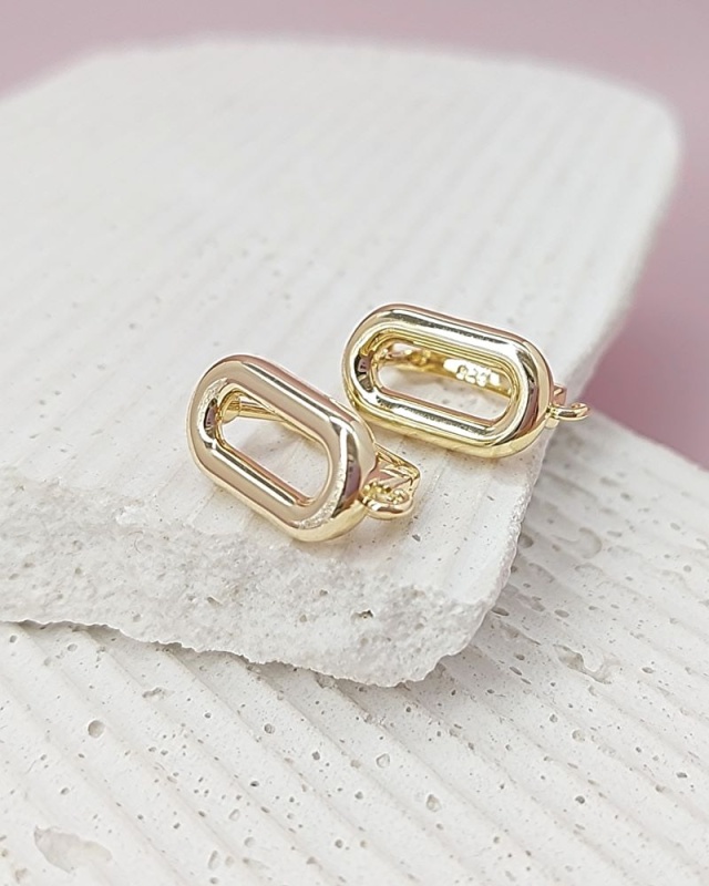 УЦЕНКА Швензы с англ. замком 18.7х9 мм позолота (8153-З-УЦ) купить в Воронеже | Заказать в интернет-магазине Viva Beads
