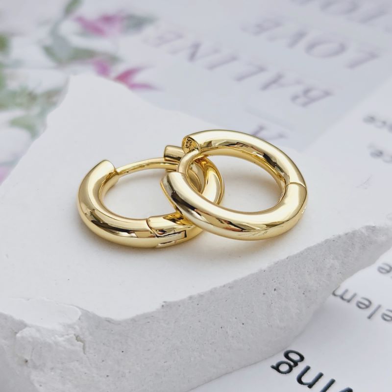 УЦЕНКА Швензы / серьги / конго 16х3 мм позолота (6860-З-УЦ)