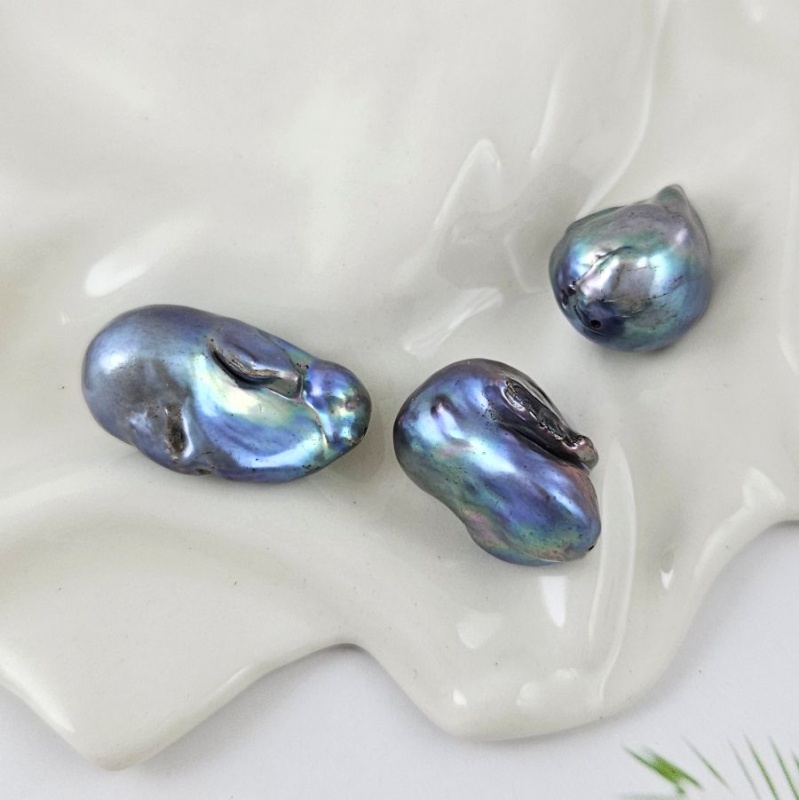 УЦ 1 шт. Жемчуг барочный крупный 21-28х13-14.5 мм темный (1011-УЦ) купить в #REGION_P# | Заказать в интернет-магазине Viva Beads
