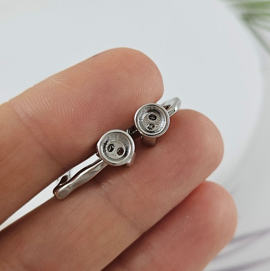 Замок с карабинами 53 мм с фианитами, родиевое покрытие (9966-Р) купить в Воронеже | Заказать в интернет-магазине Viva Beads
