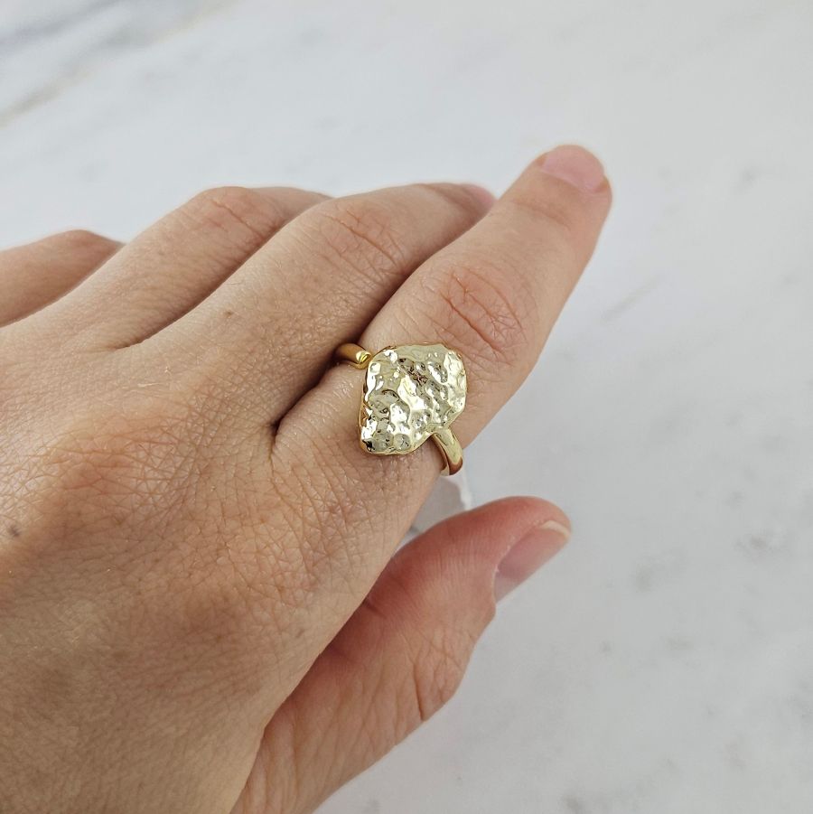 Кольцо Фри форм свободного размера с позолотой 14К (10114-З) купить с доставкой по России | Интернет-магазин Viva Beads