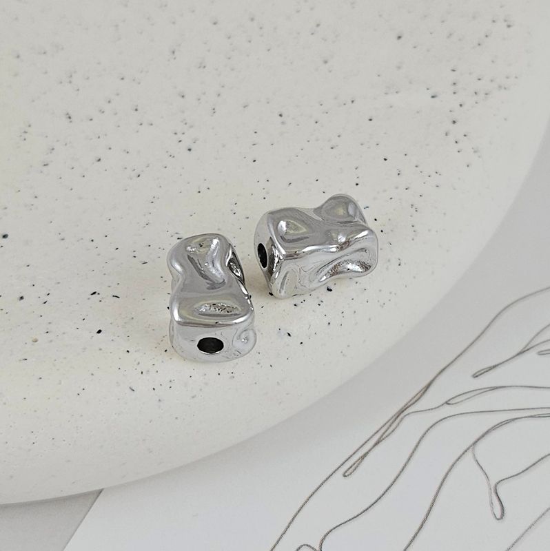 УЦЕНКА 1 шт. Бусина прямоугольная фри форм 13х7.9х8.8 мм родиевое покрытие (9476-13-Р-УЦ) купить в Воронеже | Заказать в интернет-магазине Viva Beads
