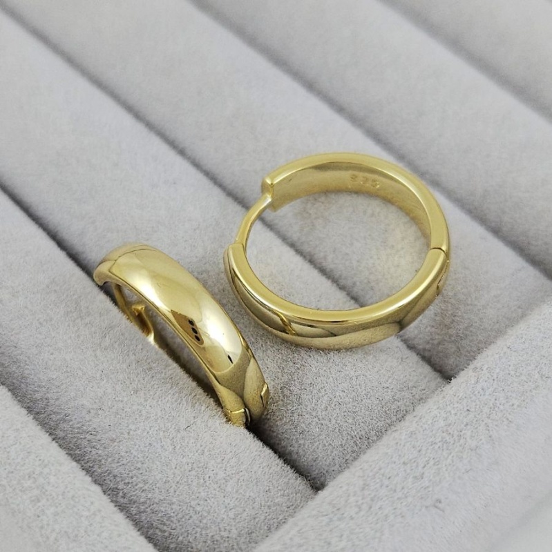 Швензы кольца,бублики, конго 20х4.3 мм позолота 14К (6799-З) купить с доставкой по России | Интернет-магазин Viva Beads