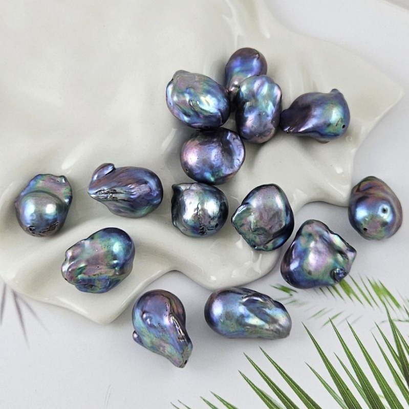 1 шт. Жемчуг барочный крупный 19-24х12-15 мм темный (1011-М) купить в #REGION_P# | Заказать в интернет-магазине Viva Beads
