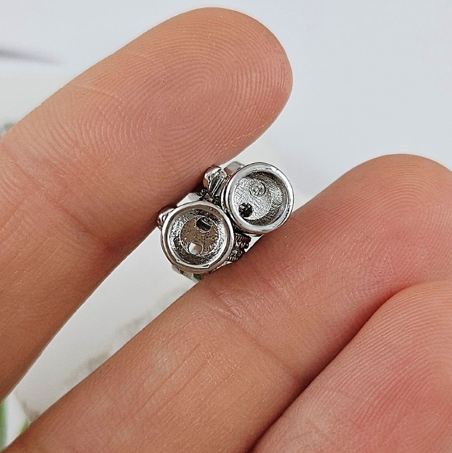 Замок с карабинами 28 мм с фианитами, родиевое покрытие (9978-Р) купить в Воронеже | Заказать в интернет-магазине Viva Beads
