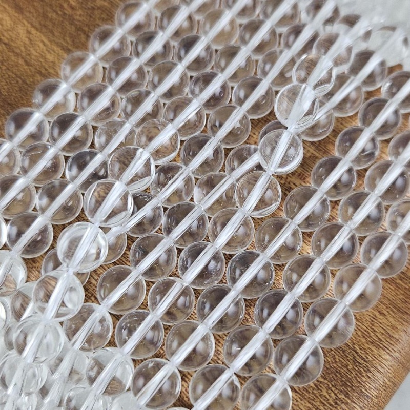 Нить 19 см Горный хрусталь натуральный ок. 8.7 мм, бусины гладкий шар,7А (7602-8-7А) для бижутерии купить с доставкой по России | Интернет‑магазин Viva Beads
