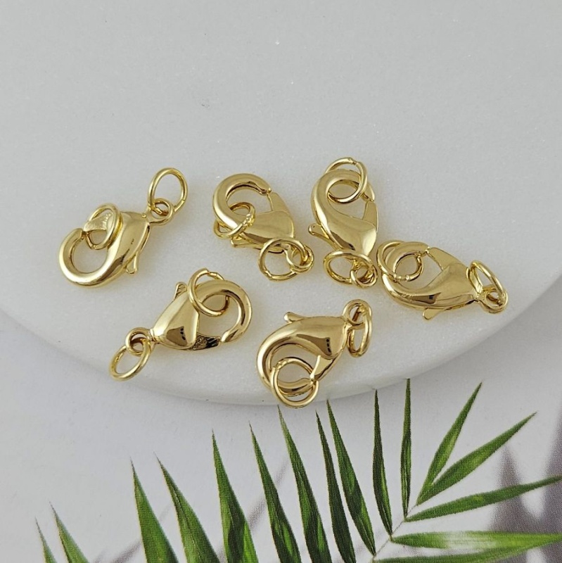 Замок лобстер 15 мм позолота 14К (7309-З) купить в Воронеже | Заказать в интернет-магазине Viva Beads
