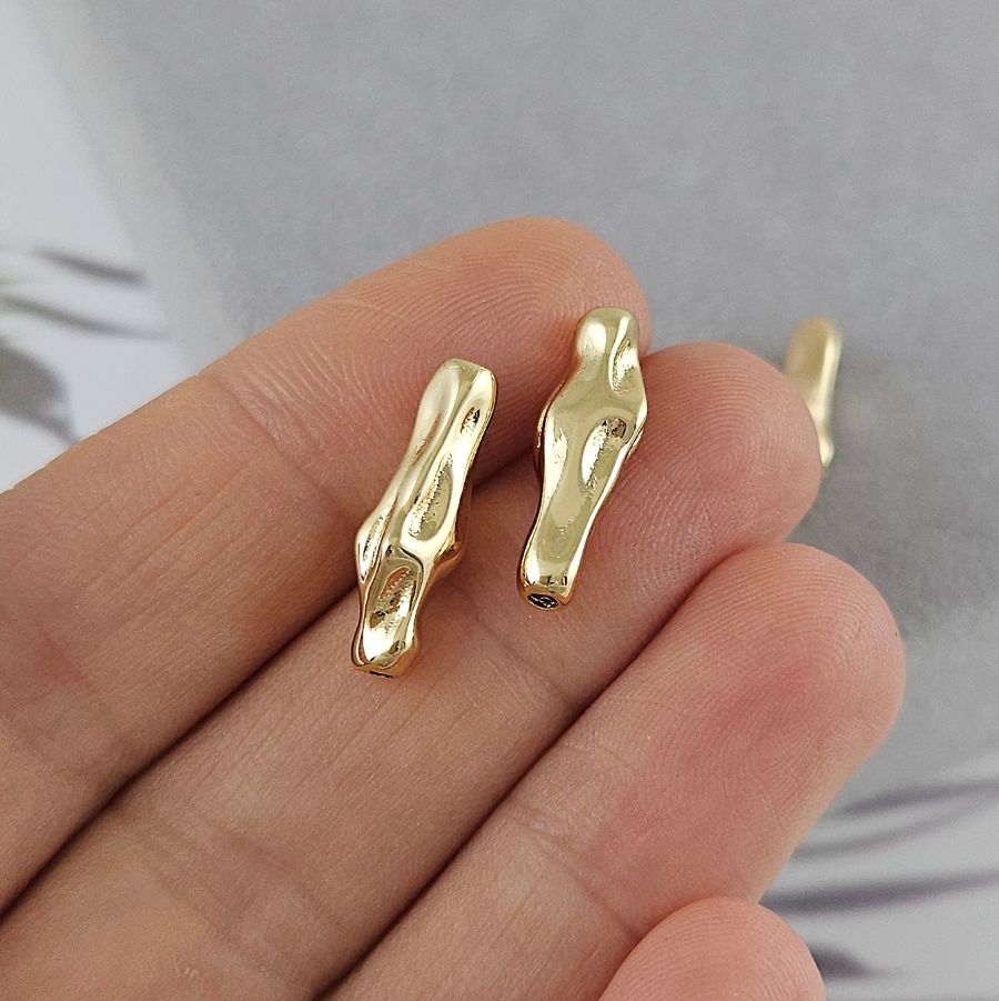 1 шт. Бусина разделитель 18x6х4.6 мм, позолота 14К, классический оттенок (6870-18-З/класс.) купить в Воронеже | Заказать в интернет-магазине Viva Beads
