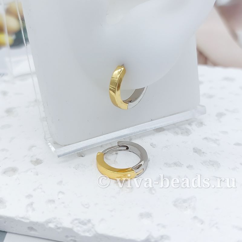 УЦЕНКА Швензы кольца, бублики, конго 14х2.5 мм биколор (7147-БК-УЦ)