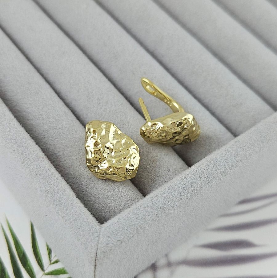 Швензы с английским замком 16.5х11.7 мм, позолота 14К (10087-З) швензы для серег купить с доставкой по России | Интернет-магазин Viva Beads