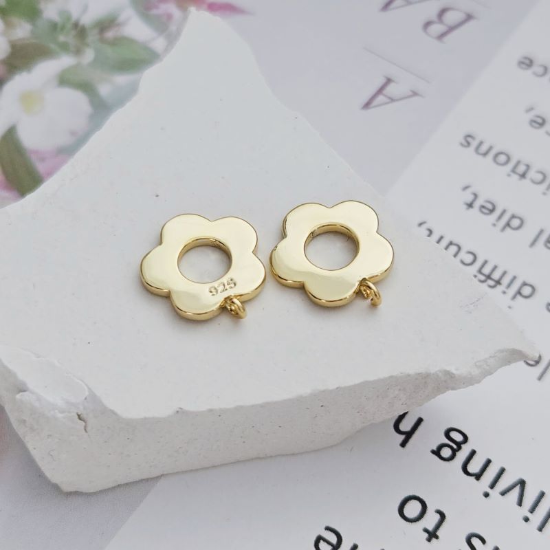 УЦЕНКА Бейл Цветок 13.5х11.8х1.1 мм позолота 14К (8727-З-УЦ) купить в Воронеже | Заказать в интернет-магазине Viva Beads
