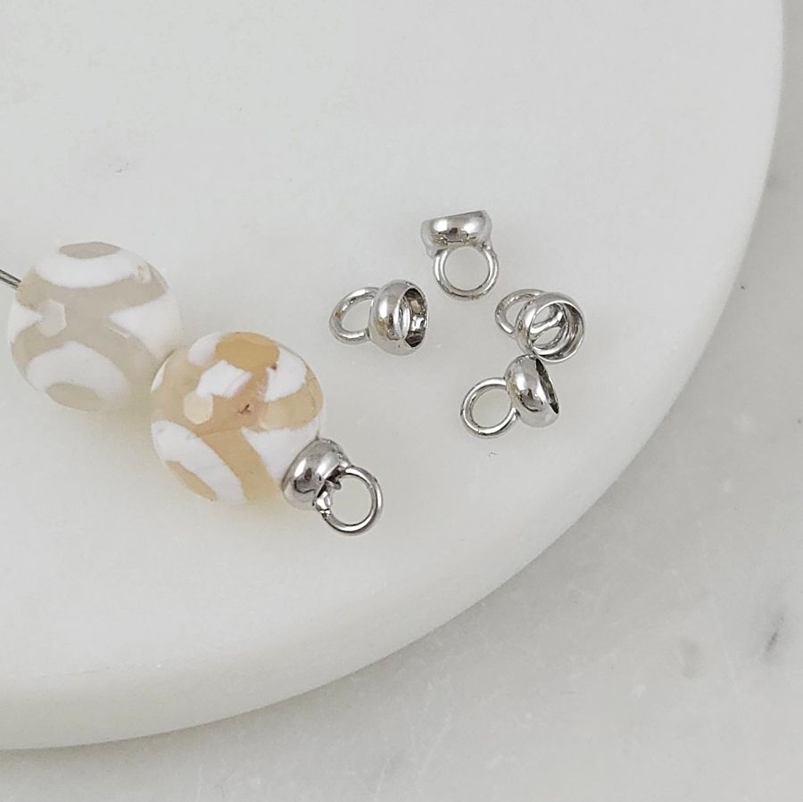 1 шт. Концевик кольцо 5.5х4.4 мм, родиевое покрытие (10192-Р) купить с доставкой по России | Заказать в интернет-магазине Viva Beads
