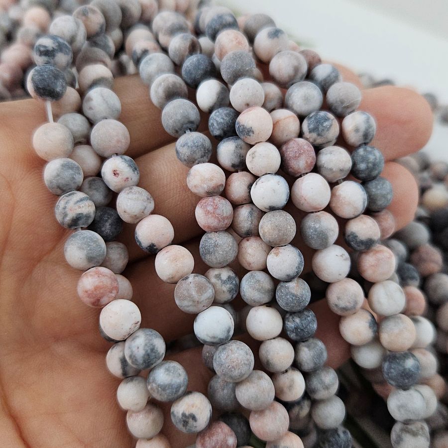 Нить 37 см Яшма розовая матовая бусины 6 мм гладкий шар (9075-6) купить в Воронеже | Заказать в интернет-магазине Viva Beads
